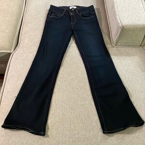 Paige dark wash flare jeans size 26P